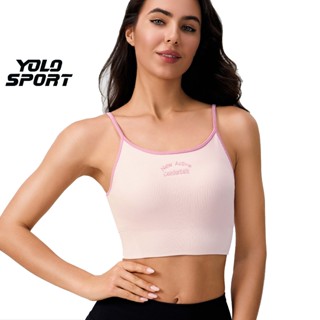  Áo Bra 2 Dây New Active Mút May Liền Chất Dệt Kim Cao Cấp Co Giãn Thoáng Mát Hở Lưng Đẹp Cho Nữ Tập Gym Yoga Pilates 
