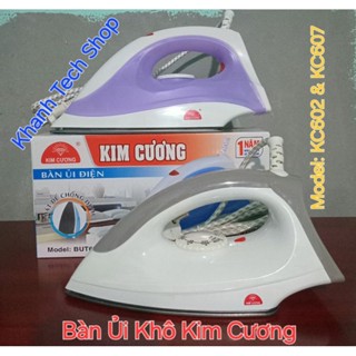 Bàn ủi KIM CƯƠNG KC-T602 , Bàn Là Điện KIM CƯƠNG BUT607, Bàn ủi khô KIM CƯƠNG PR192, Công suất 1200W