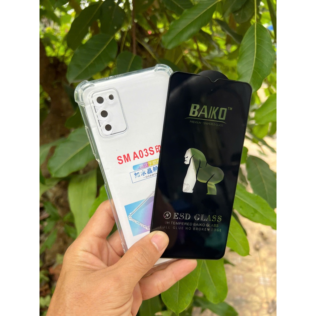 Ốp chống sốc kèm cường lực full màn Samsung A02 M02 A02S M02S A03 A03S A04 M13 A04S A05 A05S A06