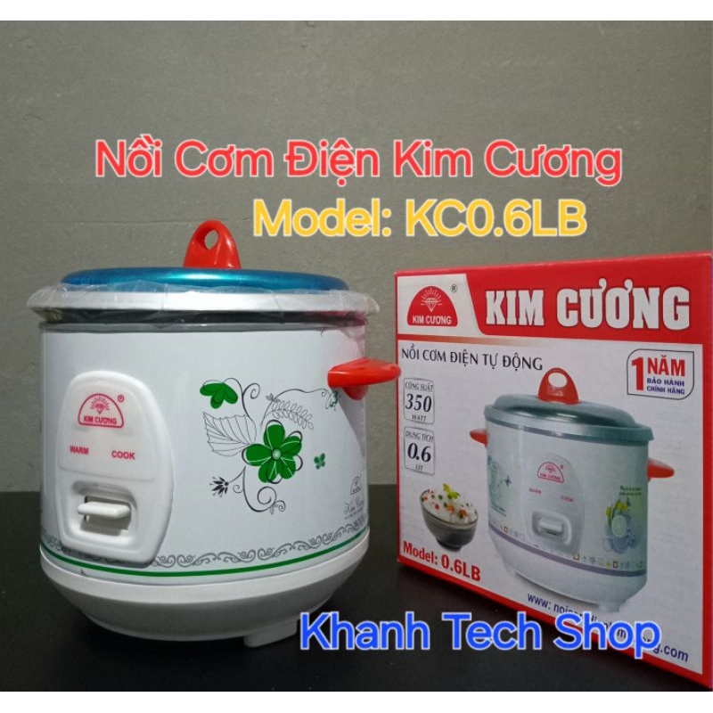 Nồi cơm điện mini KIM CƯƠNG KC 0.6L, Nồi cơm điện 0.6 lít KIM CƯƠNG KC-0.6L, Chính Hãng, Giá Rẻ