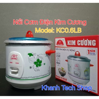 Nồi cơm điện mini KIM CƯƠNG KC 0.6L, Nồi cơm điện 0.6 lít KIM CƯƠNG KC-0.6L, Chính Hãng, Giá Rẻ