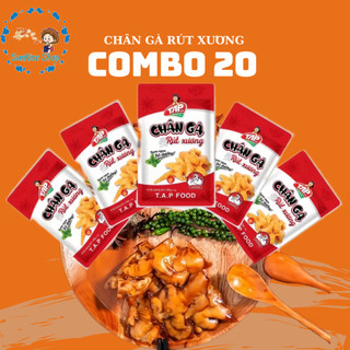  Combo 20 chân gà rút xương Tap food cay giòn dai thơm ngon đậm vị ăn vặt Sunrise shop 