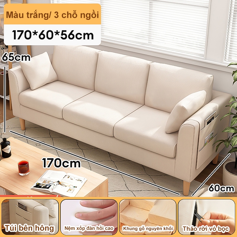 HEINO Ghế sofa bền đẹp thoải mái khung gỗ chắc chắn chịu lực lớn sofa phòng khách  Bắc Âu hiện đại | BigBuy360 - bigbuy360.vn