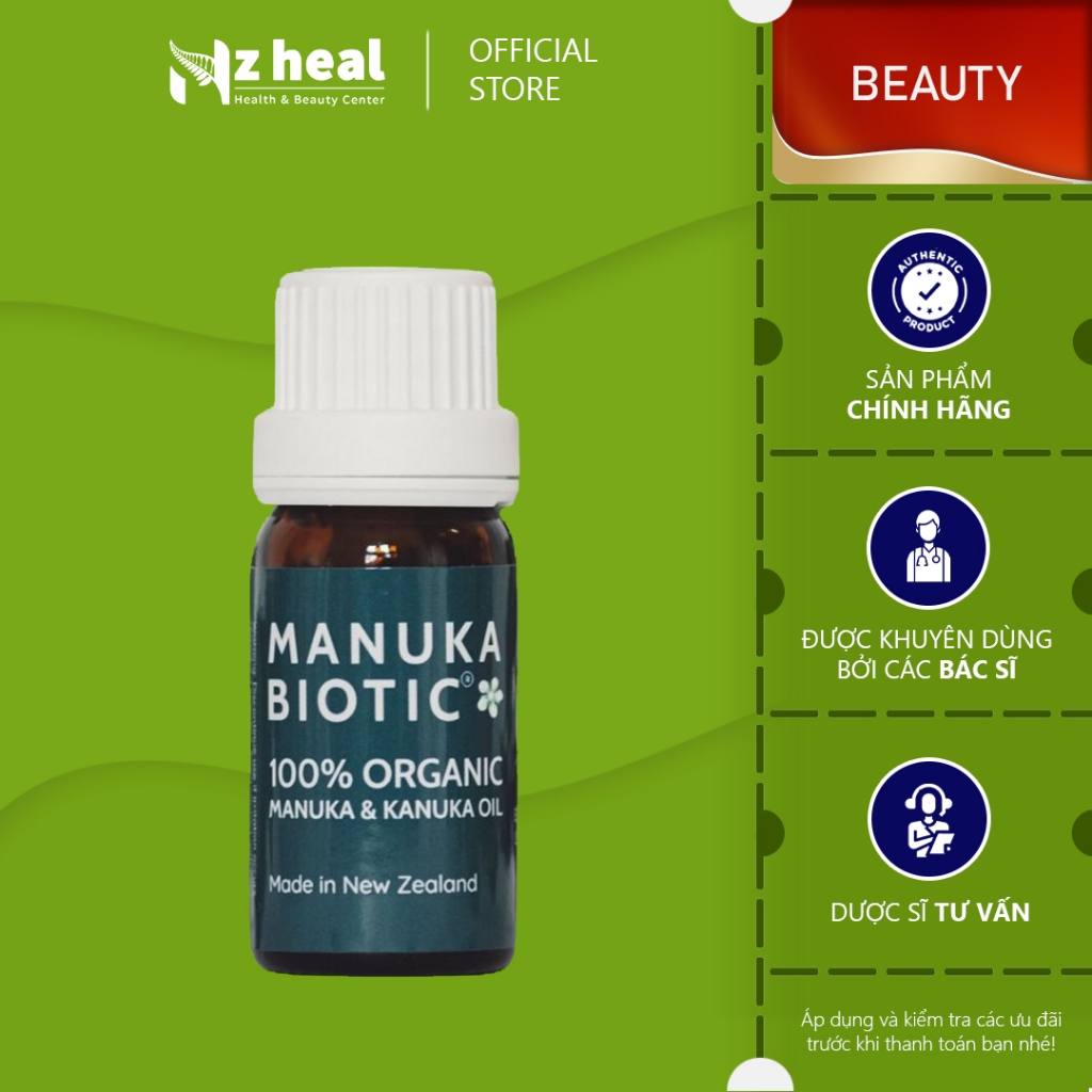 Dầu Manuka hữu cơ Manuka Biotic Certified Organic Manuka Oil 10ml
