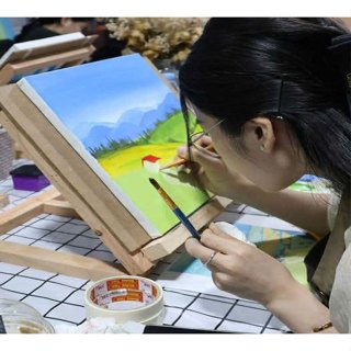 Giá vẽ tranh để bàn gấp gọn - Dụng cụ vẽ tranh bằng gỗ loại 32cmx42cm