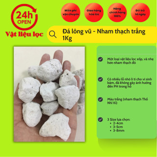 Đá lông vũ - Nham thạch trắng 1KG