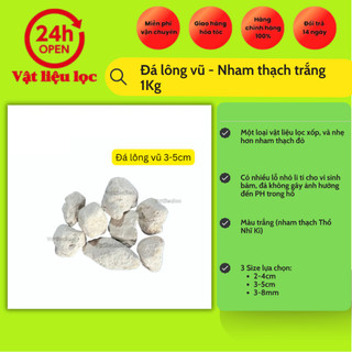 Đá lông vũ - Nham thạch trắng 1KG