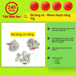 Đá lông vũ - Nham thạch trắng 1KG