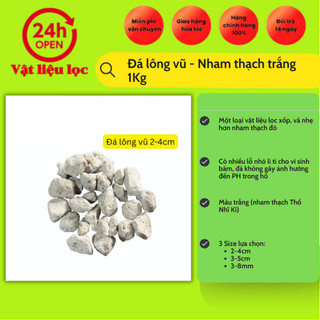 Đá lông vũ - Nham thạch trắng 1KG