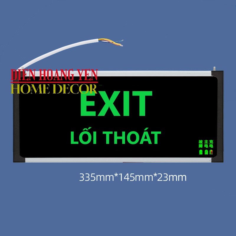 Đèn exit thoát hiểm 2 mặt chỉ dẫn lối thoát hiểm
