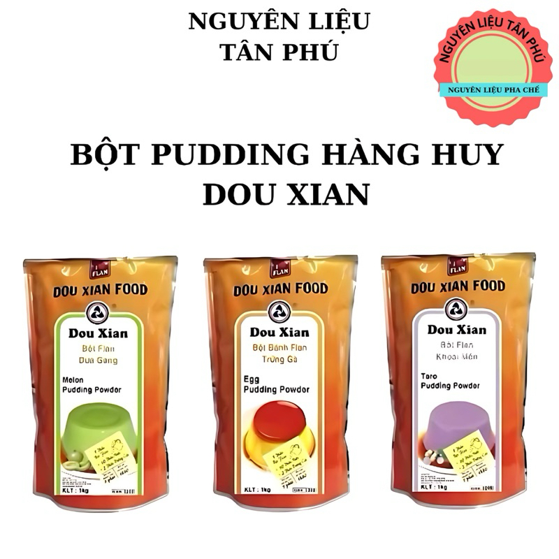 Bột Plan Pudding Hàng Huy (mẫu mới Douxian) gói 1kg