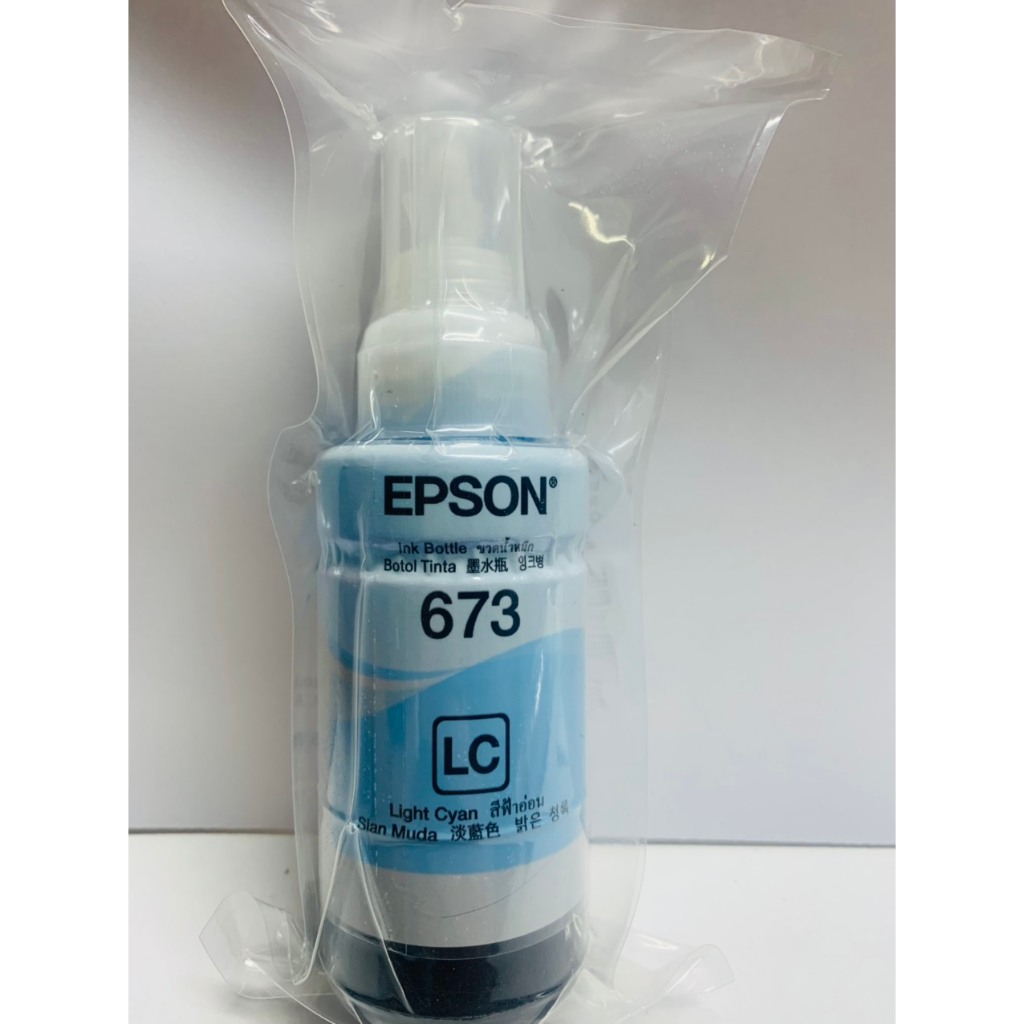 Mực in màu Xanh nhạt (LC) cho Epson L805,L1800,L850,L800 mã 673
