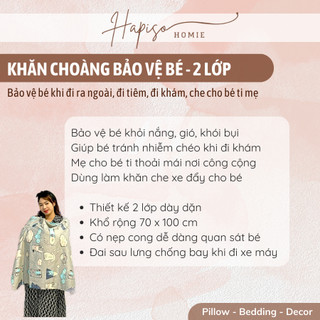 Khăn Choàng Bảo Vệ Bé, Khăn Choàng Cho Con Bú (2 lớp)