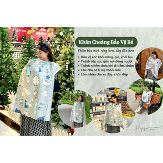 Khăn Choàng Bảo Vệ Bé, Khăn Choàng Cho Con Bú (2 lớp)