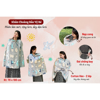 Khăn Choàng Bảo Vệ Bé, Khăn Choàng Cho Con Bú (2 lớp)