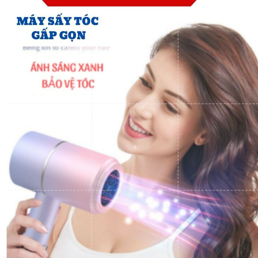 Máy sấy tóc 2600 mini công suất lớn 950W gấp gọn, tốc độ sấy mạnh với 2 cấp độ gió