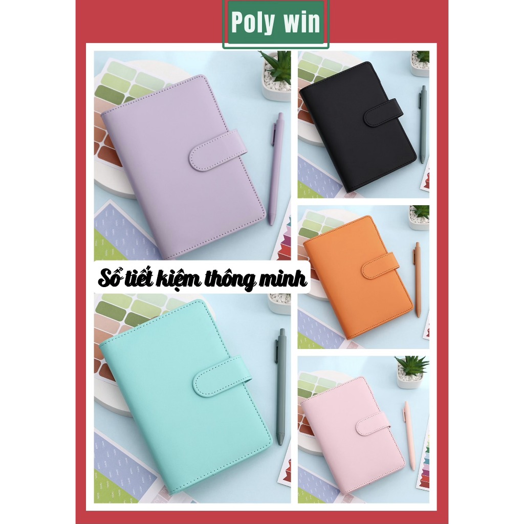 Sổ Tiết Kiệm, Quản Lý Chi Tiêu, 6 Còng A6, Sổ Ghi Chú Lập Kế Hoạch Chi Tiêu STK