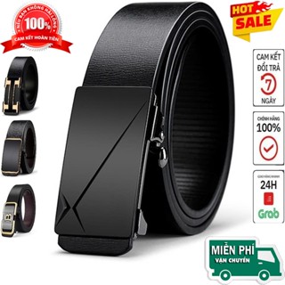 Thắt lưng nam ⚡️ Giảm Giá Cực Sốc ⚡️ cao cấp, dây nịt nam khóa tự động sang trọng phong cách