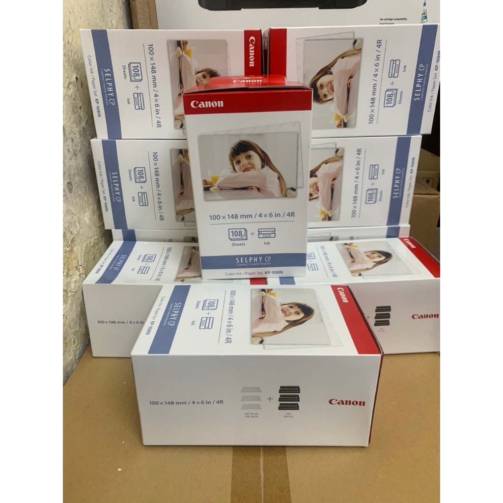 Hộp giấy in Canon Cp1500,Cp1300,Cp1200,Cp1000,Cp910,Cp900.v.v. mã kp108in