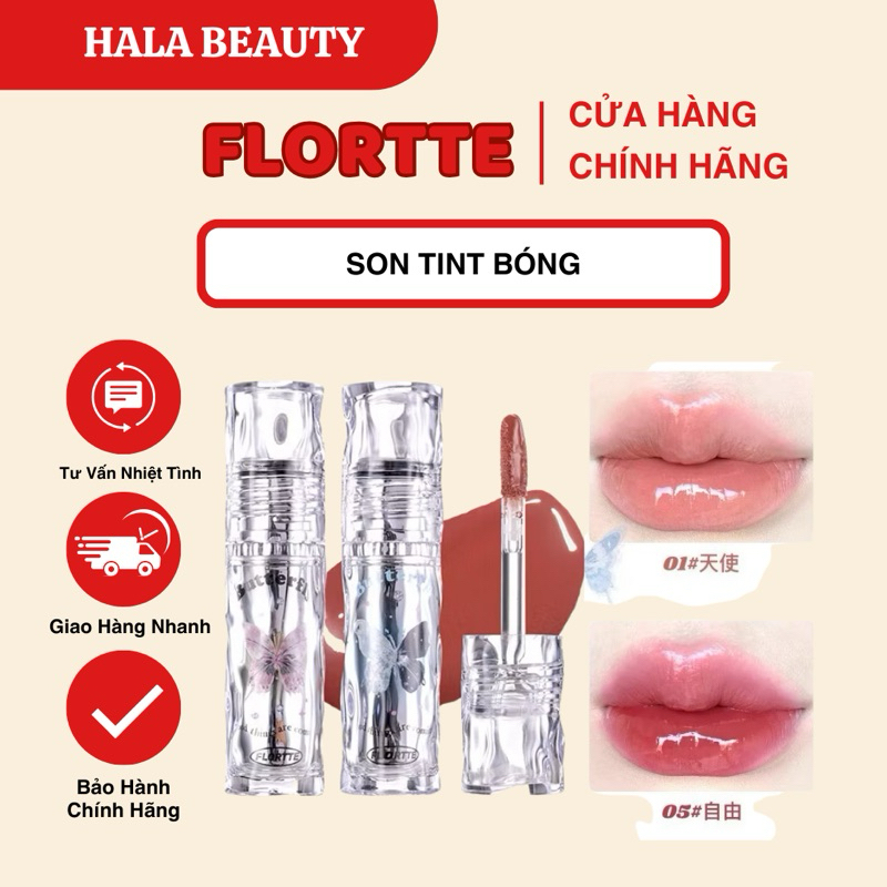 [FLORTTE] Son Tint Bóng Flortte Butterfly Màu Siêu Xinh