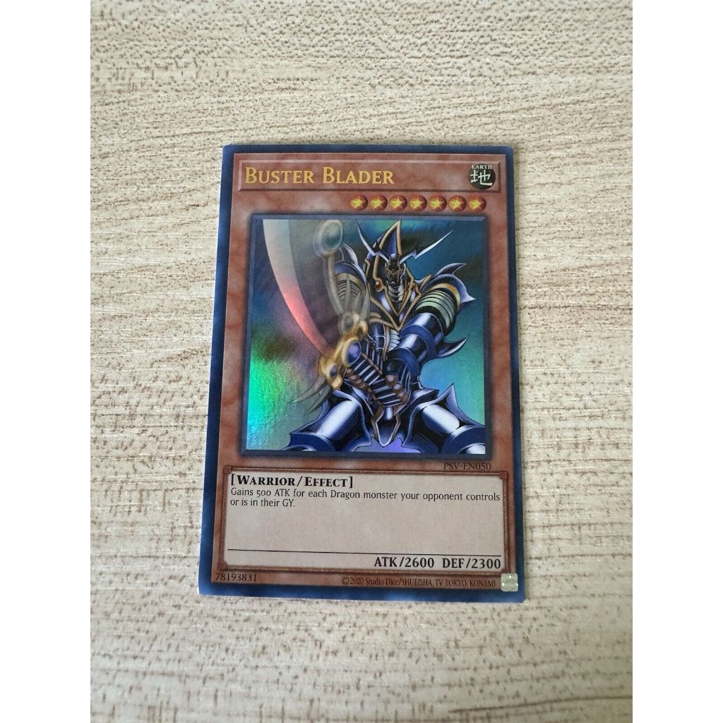 mã cổ PSV ultra rare Lá bài thẻ Yugioh Kiếm sĩ diệt rồng Buster Blader - Tặng bọc bài nhựa