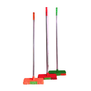  Cây chổi chà sàn nhà vệ sinh - Chổi nhựa chà sân thân inox  đầu bàn chải lông cứng cáp dể dàng chà sạch vết ố 