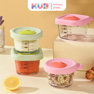  Hộp Đựng Thực Phẩm Hộp Trữ Đông Hộp Trữ Đồ Ăn Dặm Cốc Nấu Cháo Cho Bé Bằng Thủy Tinh Nắp Dẻo 