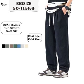 MUA 3 TẶNG QUÀ - 40-115KG Quần Kaki Nam Nữ Bigsize Ống Suông Basic Unisex - Sói Store - MÃ 20