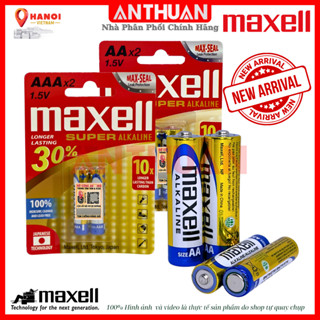 [Hộp 24 viên] Pin AA - AAA Maxell Super Alkaline LR6 - LR03 Pin Tiểu [2A] Pin Đũa [3A] Chính Hãng - Bền bỉ gấp 10 lần