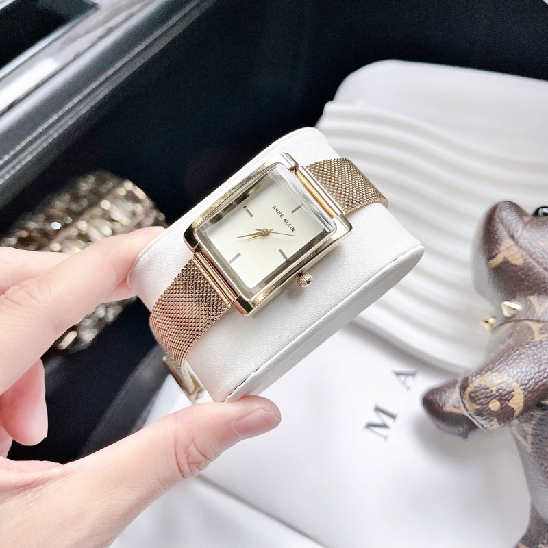 Đồng hồ nữ Anne Klein dây mesh sang trọng fullbox chính hãng