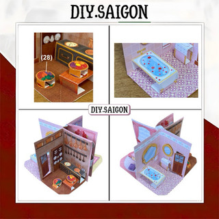 [Pop-up book] - Mô Hình Cuốn Sách Rose House