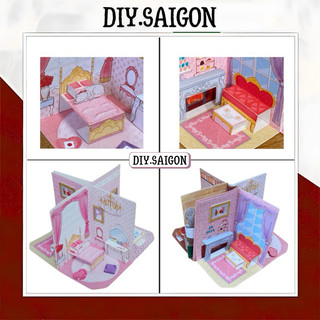 [Pop-up book] - Mô Hình Cuốn Sách Rose House
