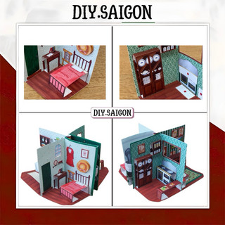 [Pop-up book] - Mô Hình Cuốn Sách Green House