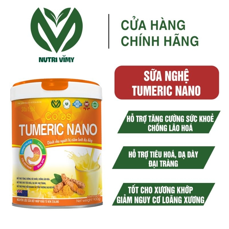 Sữa Colos Tumeric Nano sản phẩm dinh dưỡng cho người bị Dạ Dầy