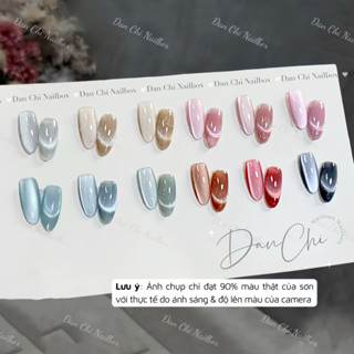 Nailbox Móng Úp Thiết Kế Sẵn Mẫu Mắt Mèo Ánh Trăng Mới Siêu Sáng Mịn