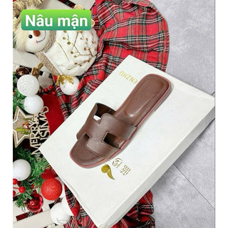 Dép lê Hm da sần no box mã 641/007