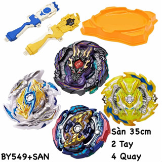 Bộ 4 Con Quay BEYBLADE BRUST Có Tay Cầm + Mâm Đấu Lớn [NHIỀU MẪU]