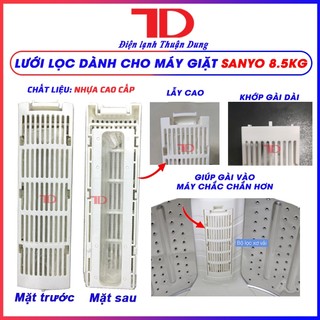 Lưới lọc máy giặt, túi lọc rác và cặn bẩn khi giặt quần áo dành cho máy giặt Sanyo, TD Điện Lạnh Thuận Dung