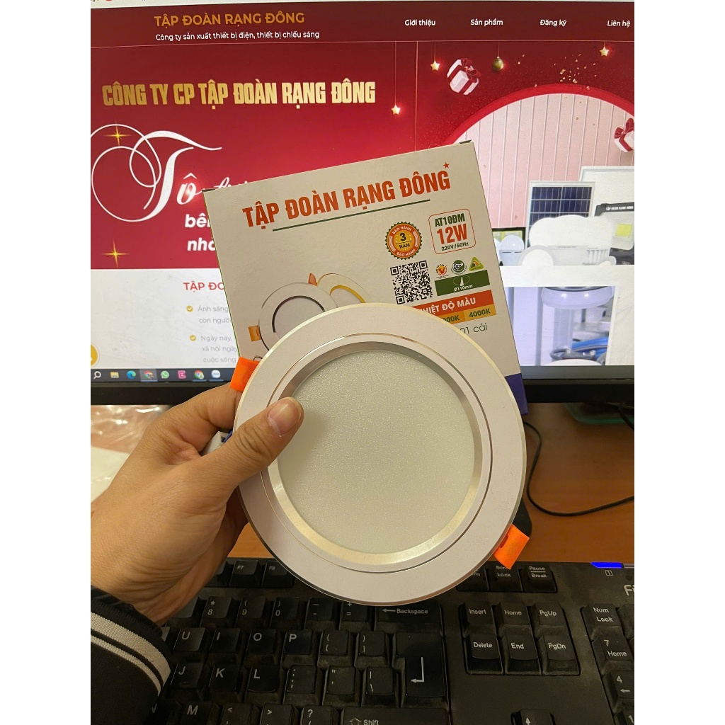 12w/110[Chính Hãng] Âm trần TĐ Rạng Đông,đèn mắt trâu âm trần,led âm trần,rạng đông