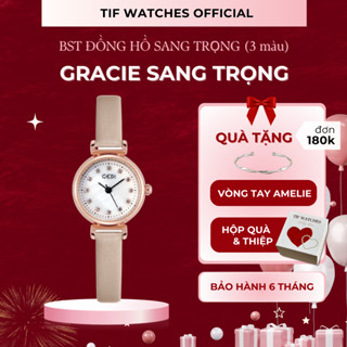 Đồng hồ Đeo Tay Đính Đá Thời Trang GRACIE Tif Watches Sang Chảnh Thanh Lịch dành cho Nữ