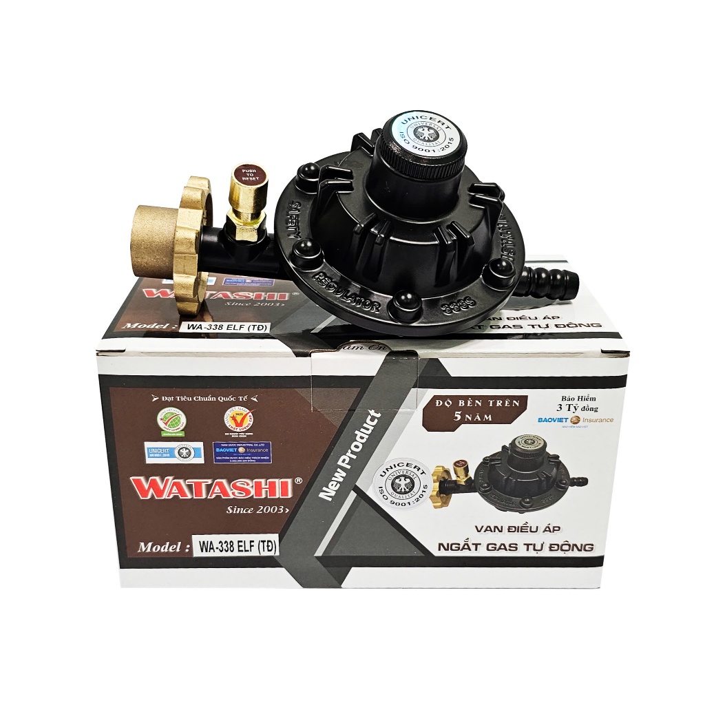 VAN ĐIỀU ÁP NGẮT GAS TỰ ĐỘNG WATASHI: WA - 338ELF ĐẾN TỪ NHÀ WATASHI BẢO VỆ AN TOÀN CHO BẠN
