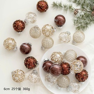 Set Quả châu trang trí CAO CẤP 6cm; Trang trí Giáng sinh (NoeL); Chrismas; TRANG TRÍ TẾT, NĂM MỚI [quả trong suốt]