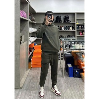  Bộ Thu Đông Nam Hoodie Chất Nỉ Bông Cao Cấp Mũ 2 Lớp Logo Cao Su In Nổi 