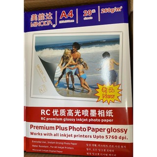 Giấy in ảnh MINOLTA RC-270g chống nước Khổ A4