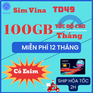 Sim 4G Vinaphone Trọn Gói 1 Năm ,Sim Mạng 1 Năm Big50Y, TD49, Fhappy, VD149S, U1500
