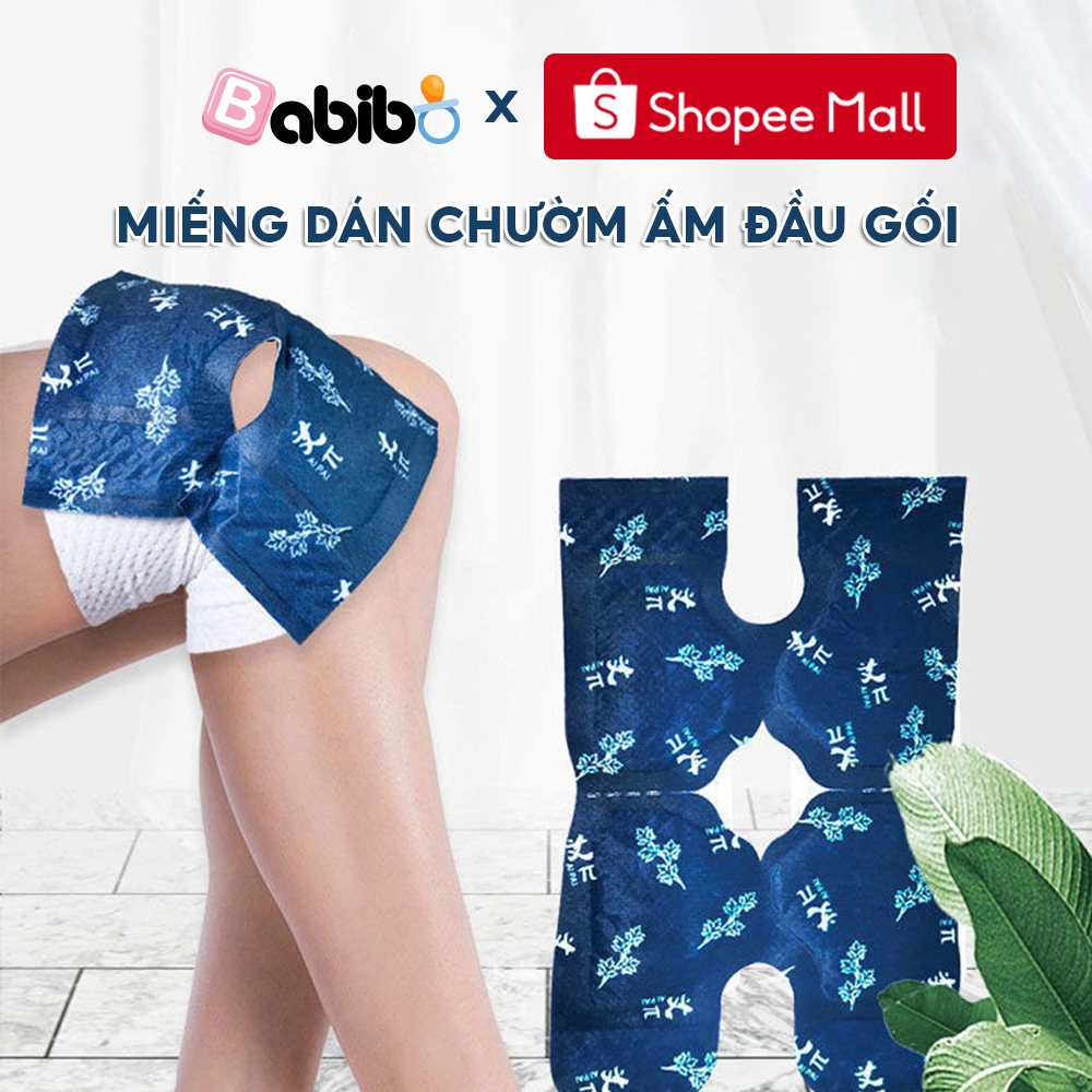 Miếng dán chườm nóng đầu gối BABIBO giảm đau nhức mỏi xương khớp hiệu quả với thành phần thảo dược