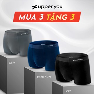 [Set 3] Quần Lót Nam Boxer PROMEN Kháng Khuẩn Modal Gỗ Sồi Cao Cấp Upper You Thoáng Mát Co Giãn 4 Chiều - BXM002