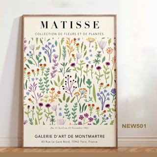 20 Mẫu Tranh Canvas Canvas Phong Cách Hàn Quốc Hiện Đại - Tranh Treo Tường Matisse Họa Tiết Hoa Nhí Trang Trí Nhà