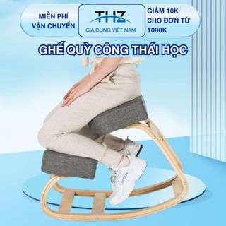 Ghế quỳ công thái học chống, ghế gỗ có đệm ngồi êm ái,cao cấp dễ dàng sử dụng