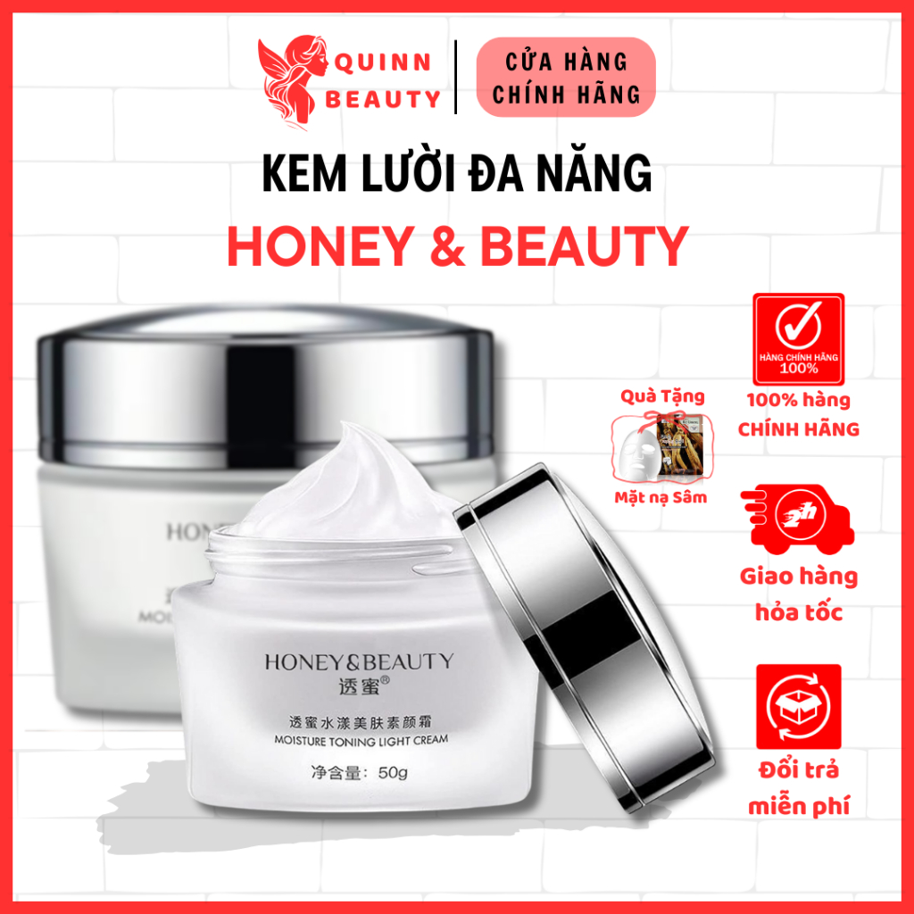 Kem che khuyết điểm HONEY BEAUTY - Kem đa năng che khuyết điểm, dưỡng trắng, xóa nếp nhăn, cải thiện tàn nhang - QUINN